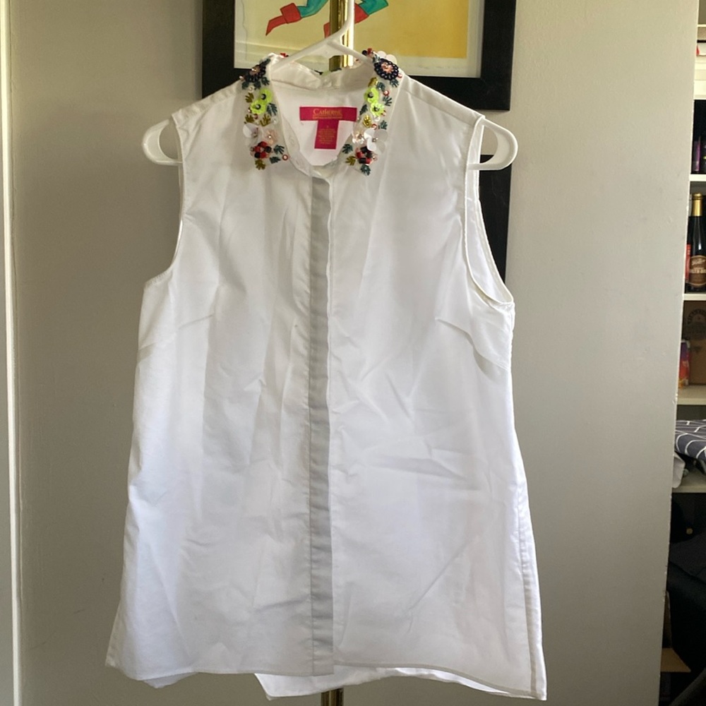 Sequin Collar Blouse